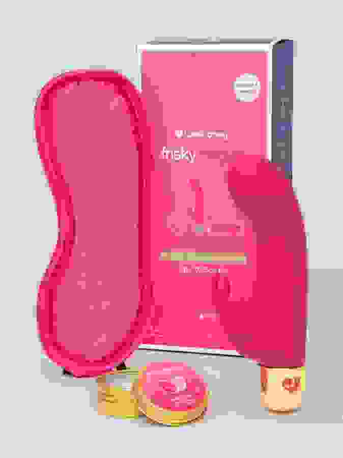 Lovehoney Frisky Tingles Rabbit Travel Clitoral Pleasure Kit, Pink, hi-res